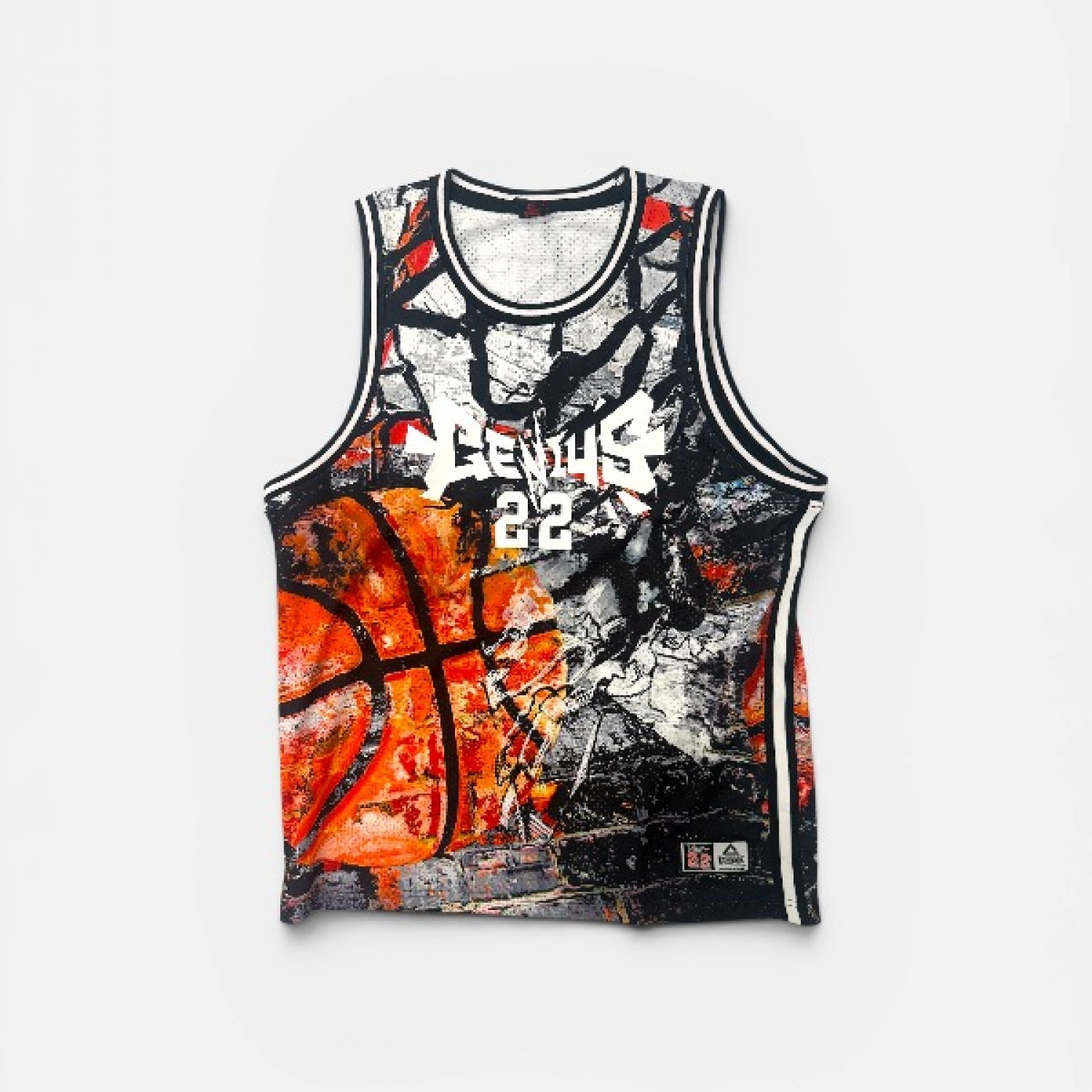 AND1 UNDERGROUND GRAPHIC BASKETBALL JERSEY 2XL